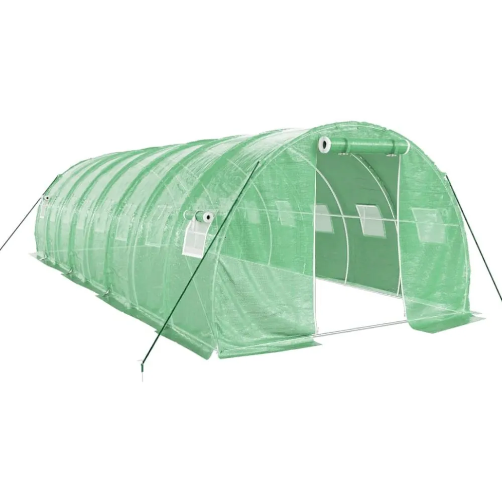 Kasvihuone teräsrungolla, 3x2x2 m - 24x3x2 m, eri kokoja ja värejä (29939)*FinePRICE Sale