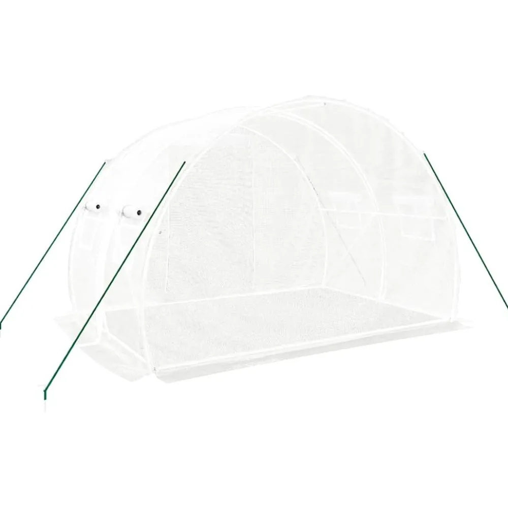 Kasvihuone teräsrungolla, 3x2x2 m - 24x3x2 m, eri kokoja ja värejä (29939)*FinePRICE Sale