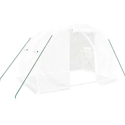 Kasvihuone teräsrungolla, 3x2x2 m - 24x3x2 m, eri kokoja ja värejä (29939)*FinePRICE Sale