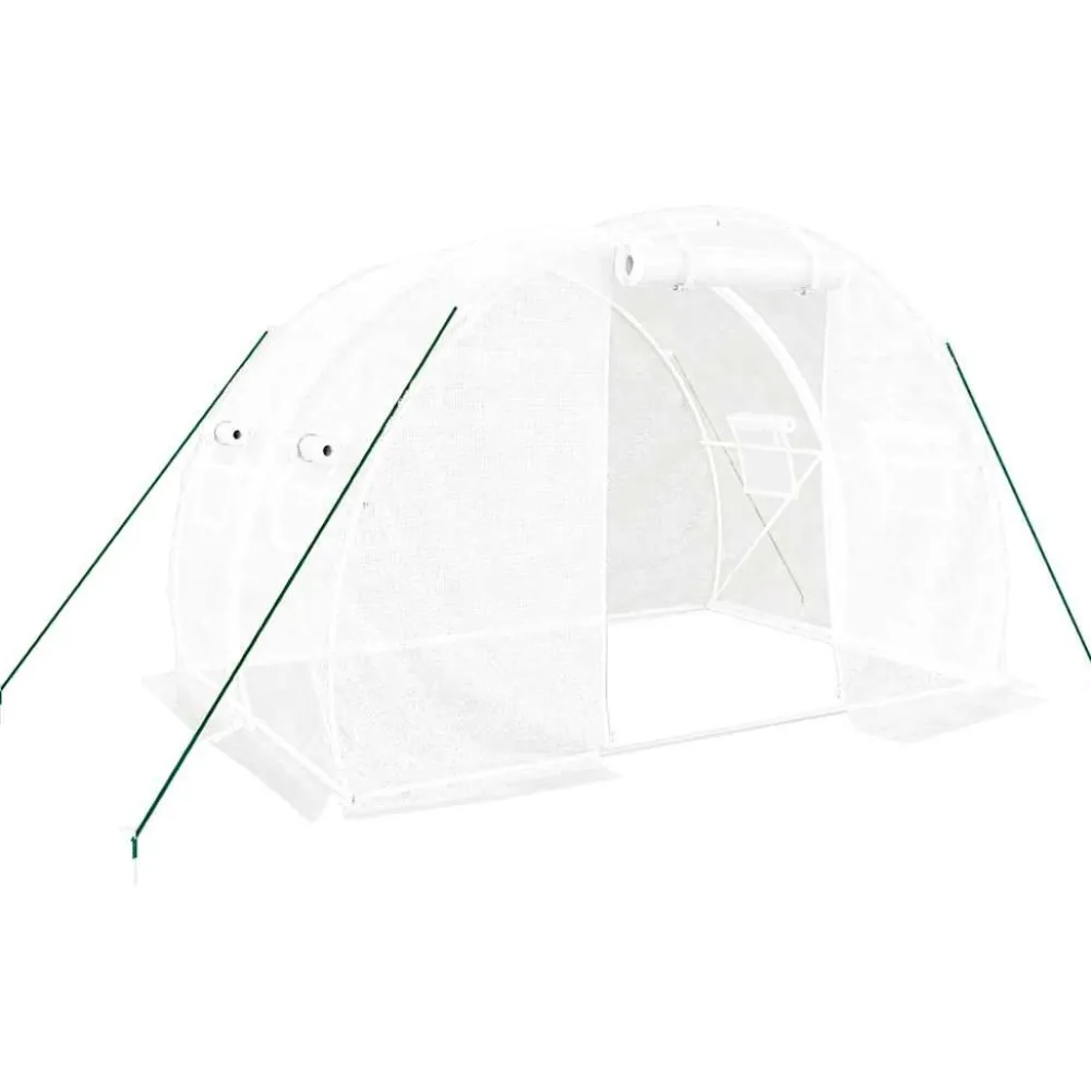 Kasvihuone teräsrungolla, 3x2x2 m - 24x3x2 m, eri kokoja ja värejä (29939)*FinePRICE Sale