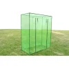 Kasvihuone teräsrunko PVC, 170x80x200 cm*FinePRICE Discount