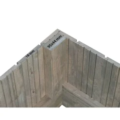 Kasvihuone vajalla Emilia 8,2+4,0 m2*Palmako