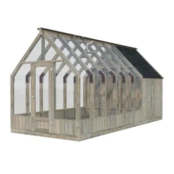 Kasvihuone vajalla Emilia 8,2+4,0 m2*Palmako