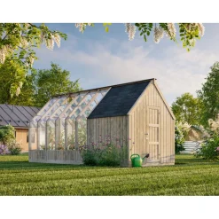 Kasvihuone vajalla Emilia 8,2+4,0 m2*Palmako