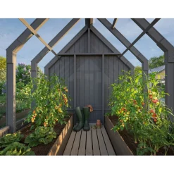 Kasvihuone vajalla Emilia 5,4+4,0 m2 Kasvihuoneet Lasilla