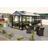 Kasvihuone Poseidon 10000 10 m² turvalasi/musta kennolevykatto*Vitavia Online