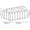 Kasvihuone Poseidon 13.8m² alumiinirunko musta*Vitavia Clearance