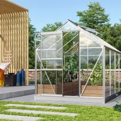 Kasvihuone Venus 5000, 5m², lasi, alumiini, sokkelilla*Vitavia Hot