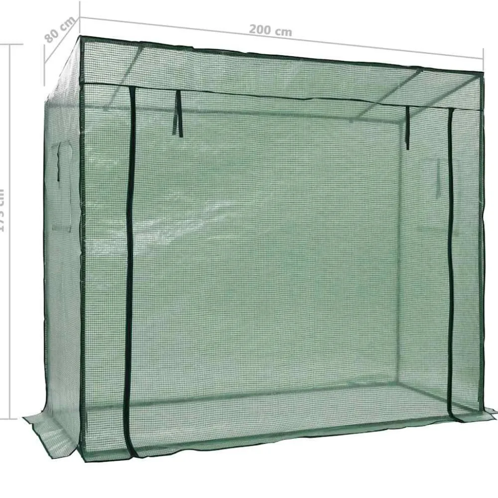 Kasvihuone 200x80x173 cm (46918)*FinePRICE New