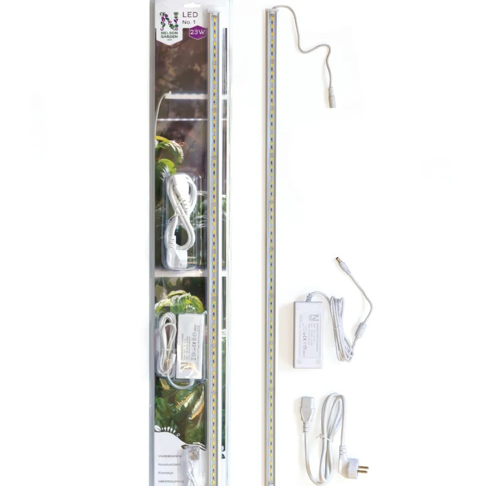 Clearance Kasvivalo LED-lista No.1, muuntajalla, 23W, 85cm Kasvivalaisimet