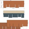 Kattohuopa Ambient kuparinruskea 2,18m2/pkt*Katepal Online