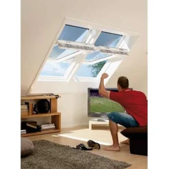 Sale Kattoikkuna TripleProtect käsikäyttöinen lapeikkuna 78 cm x 98 cm Kattoikkunat