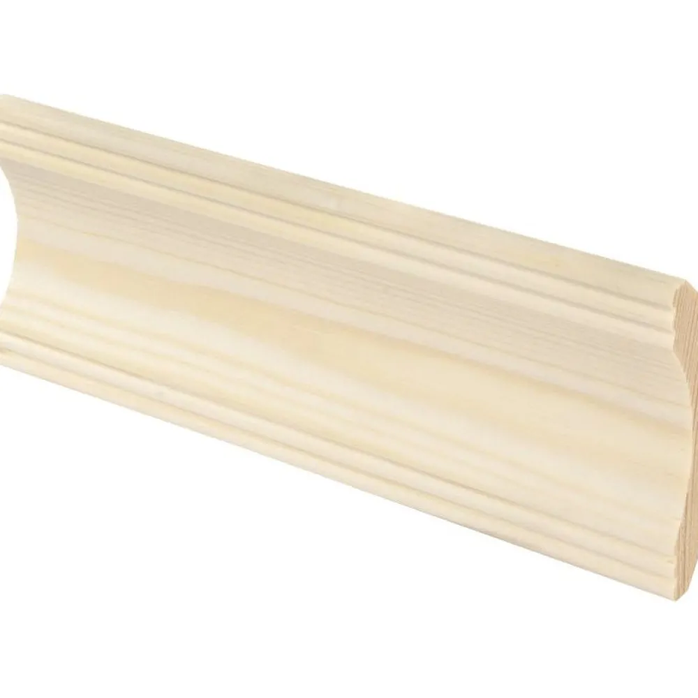 Discount Kattolista Aura 42x42x2700mm mänty puuvalmis Koristelistat|Kattolistat
