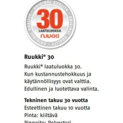 New Kattopelti R-T20-30W-1090, 0.5mm, polyesteri, eri värejä Kattopellit