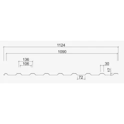 New Kattopelti R-T20-30W-1090, 0.5mm, polyesteri, eri värejä Kattopellit