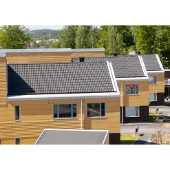 Discount Kattotiili Palema 2-kouruinen Candor Musta Tiilikatto