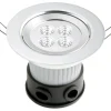 Kattovalaisin Basic 7097-000 LED SPOT High Power, upotettava, rosteri*Konstsmide Discount