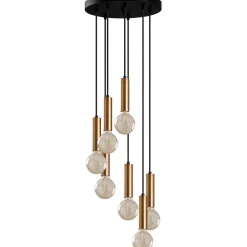 Kattovalaisin Tempo 7-osainen messinki/musta*Linento Lighting Sale