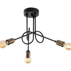 Kattovalaisin Viraj 3-osainen musta/pronssi*Linento Lighting Best