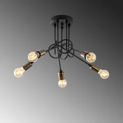 Kattovalaisin Viraj 5-osainen musta/pronssi*Linento Lighting Online