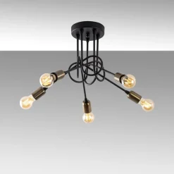 Kattovalaisin Viraj 5-osainen musta/pronssi*Linento Lighting Online