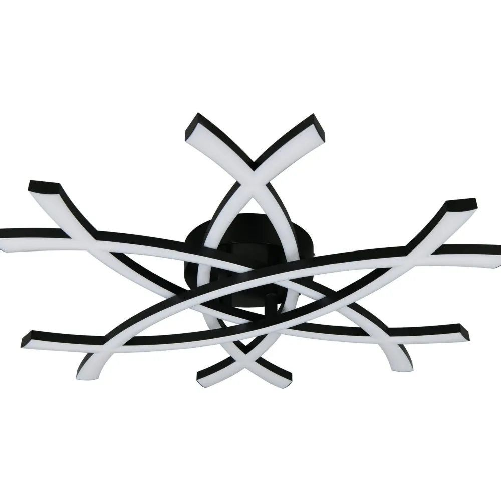 Kattovalaisin Pollock LED 3000K 62x59cm mattamusta*Trio Hot