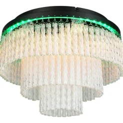 Kattovalaisin Vono LED RGB Ø40cm mattamusta/kirkas*Trio Discount