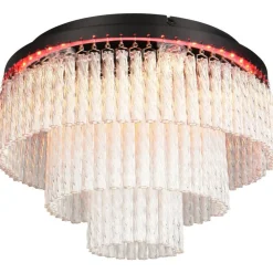 Kattovalaisin Vono LED RGB Ø40cm mattamusta/kirkas*Trio Discount