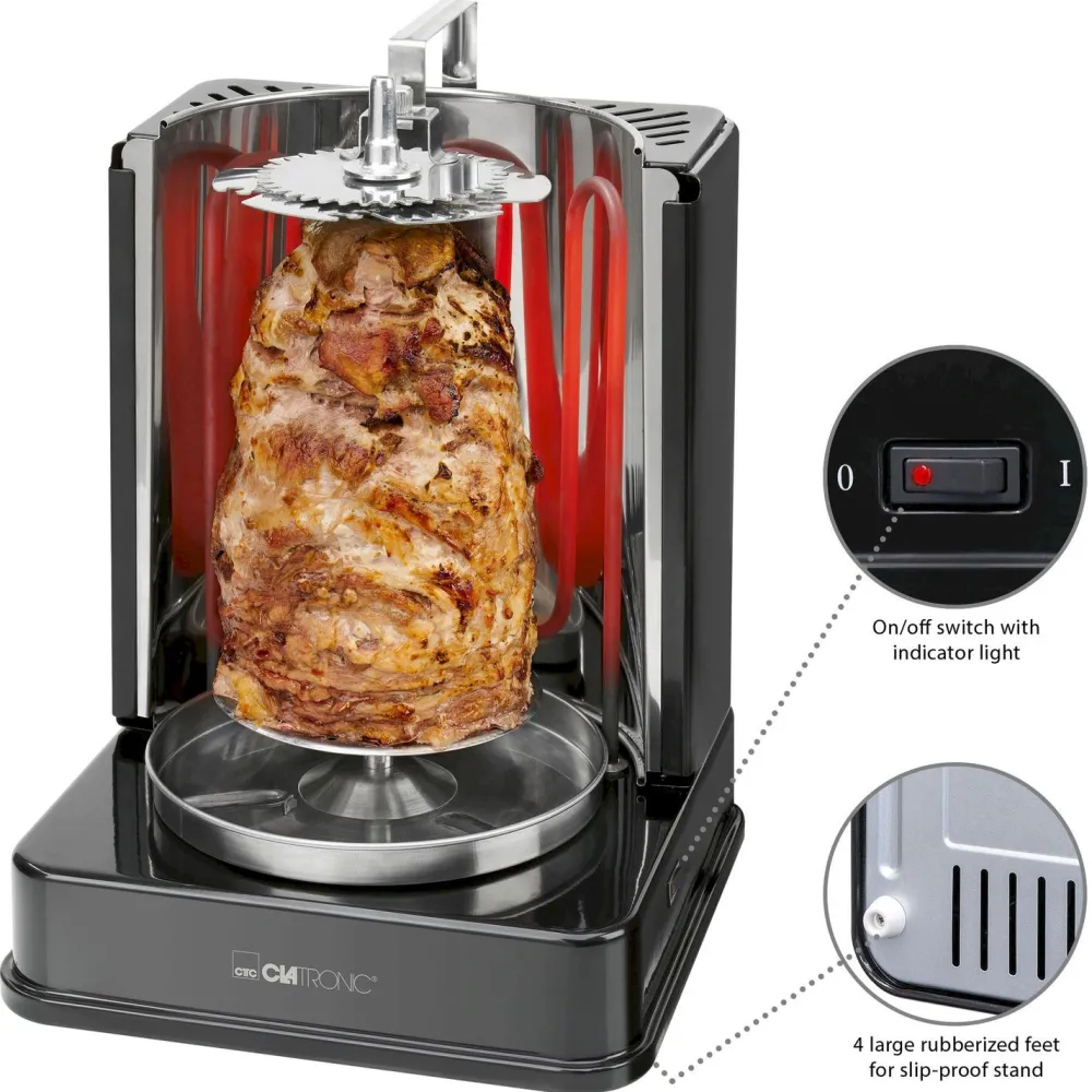 Kebab-grilli Clatronic DVG3686BL*Bomann Best