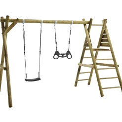 Keinuteline sis, keinuistuin trapetsikeinu ja kiinnikkeet*Nordic Play Best