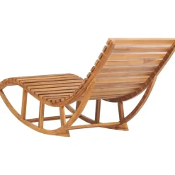Hot Keinuva aurinkotuoli 60x180x73 cm tiikki Puutarhatuolit