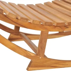 Hot Keinuva aurinkotuoli 60x180x73 cm tiikki Puutarhatuolit