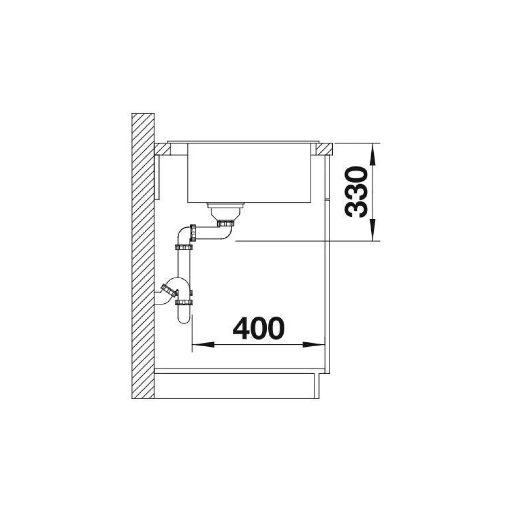 Keittiöallas Naya 6, 615x510mm, silgranit, eri värejä*Blanco Best
