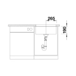 Clearance Keittiöallas Subline 500-U, 530x460mm, silgranit, altakiinnitettävä, eri värejä Tiskialtaat Ja -Pöydät