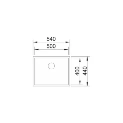 Online Keittiöallas Zerox 500-U Durinox, 540x440mm, rst, altakiinnitettävä Tiskialtaat Ja -Pöydät