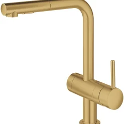 Keittiöhana Minta, APK-liitäntä, ulosvedettävä juoksuputki, brushed cool sunrise*Grohe Online