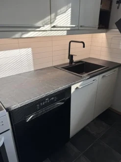 Best Keittiöhana Atlantic, APK-liitäntä, mattamusta Keittiöhanat