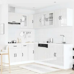 Clearance Keittiökaappisarja, 11-osainen Kalmar, eri värejä (43830) Valmiskeittiöt