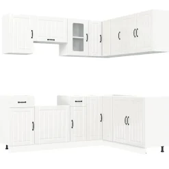 New Keittiökaappisarja 11-osainen Kalmar, eri värejä (43836) Valmiskeittiöt