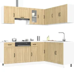 New Keittiökaappisarja 11-osainen Kalmar, eri värejä (43836) Valmiskeittiöt