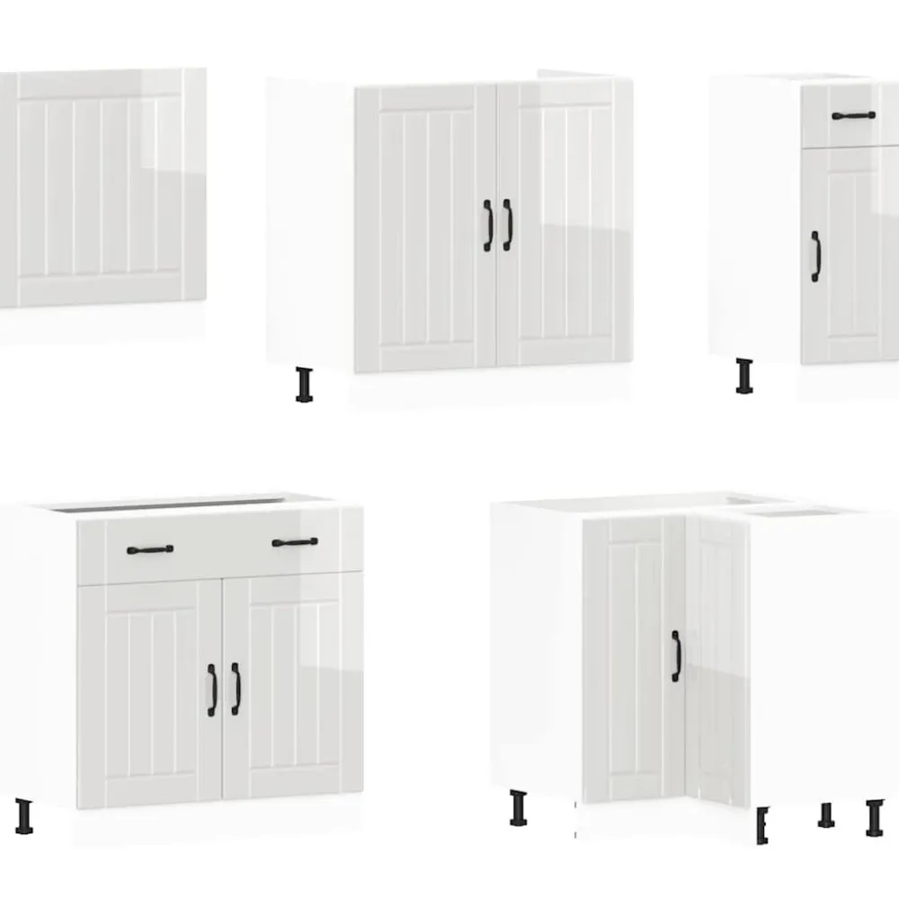 Keittiökaappisarja 11-osainen Lucca, suunniteltu puu, eri värejä (43834)*FinePRICE Best