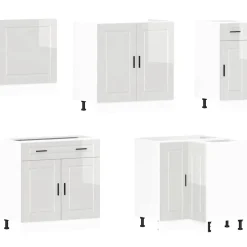 Keittiökaappisarja 11-osainen Porto, eri värejä (43835)*FinePRICE Best