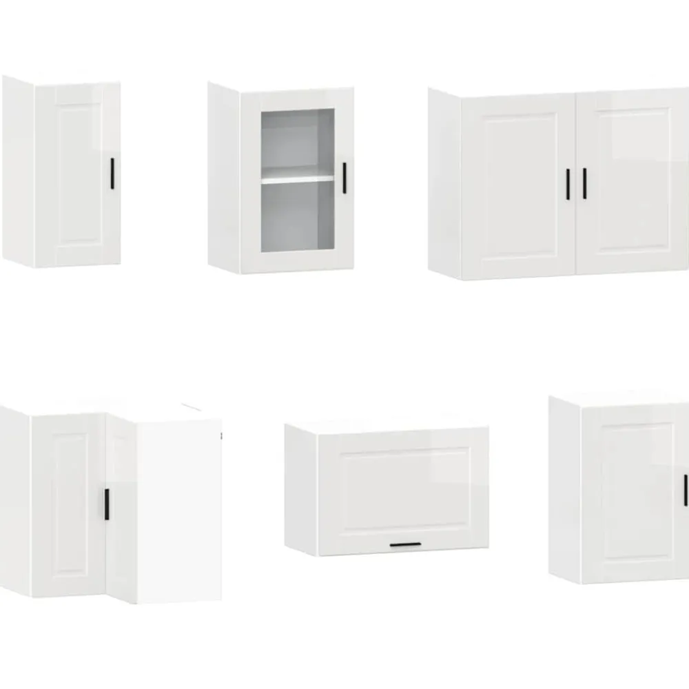 Clearance Keittiökaappisarja 11-osainen Porto, suunniteltu puu, eri värejä (43838) Valmiskeittiöt