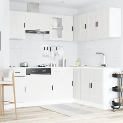 Clearance Keittiökaappisarja 11-osainen Porto, suunniteltu puu, eri värejä (43838) Valmiskeittiöt