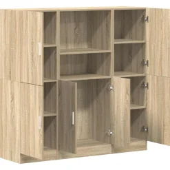 Keittiökaappisarja 3-osainen, tekninen puu, eri värejä (44334)*FinePRICE Outlet