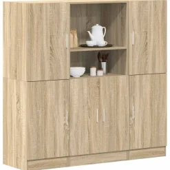Keittiökaappisarja 3-osainen, tekninen puu, eri värejä (44334)*FinePRICE Outlet