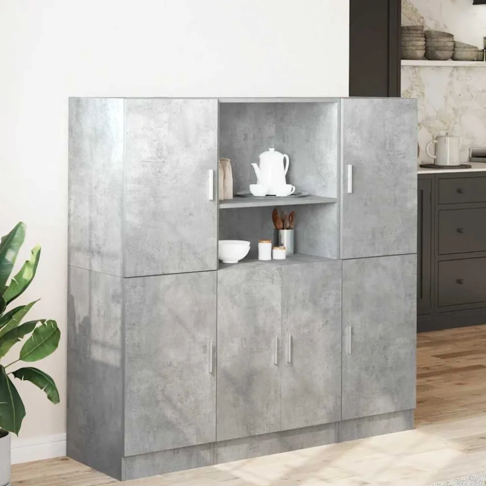 Keittiökaappisarja 3-osainen, tekninen puu, eri värejä (44334)*FinePRICE Outlet