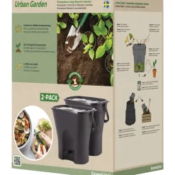 New Keittiökomposti Urban Garden 2.0 2-pack Keittiökompostorit