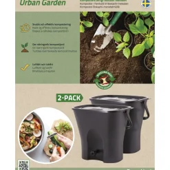 New Keittiökomposti Urban Garden 2.0 2-pack Keittiökompostorit