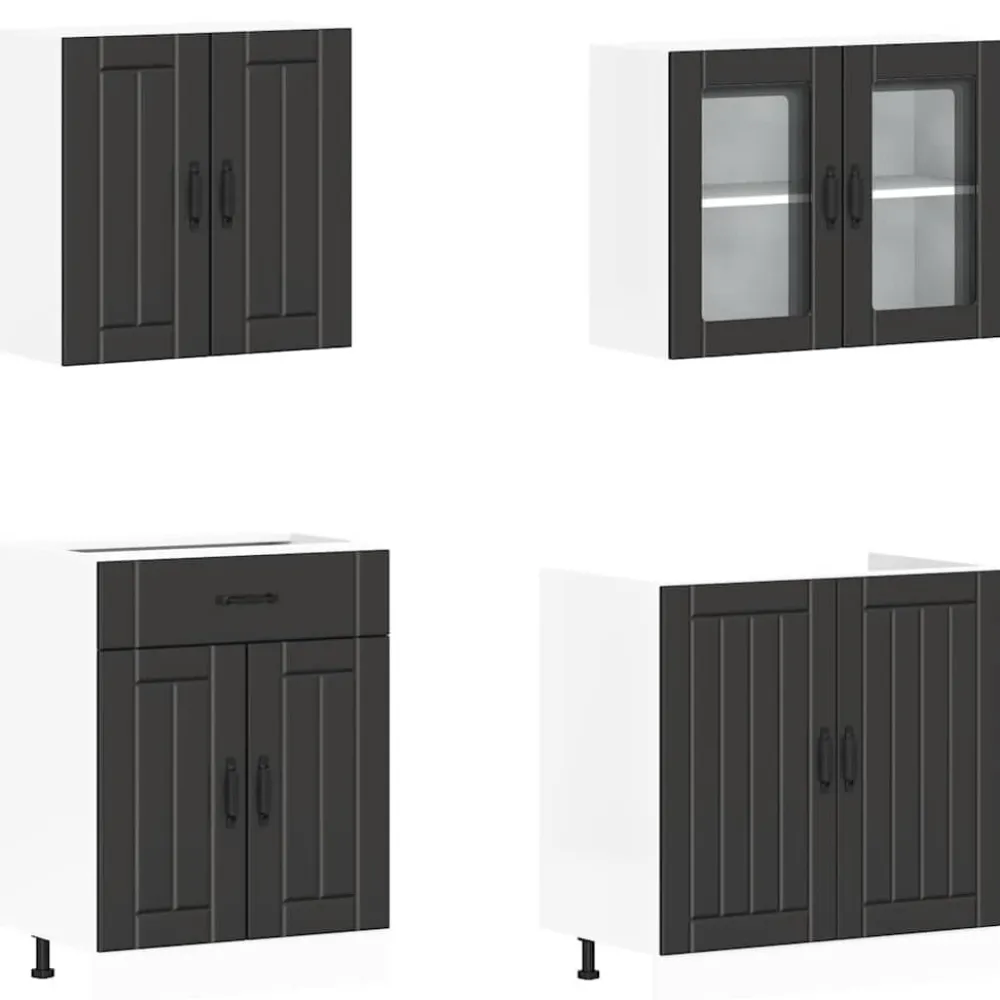 Keittiön kalustesarja 4-osainen Kalmar, eri värejä (43828)*FinePRICE Online